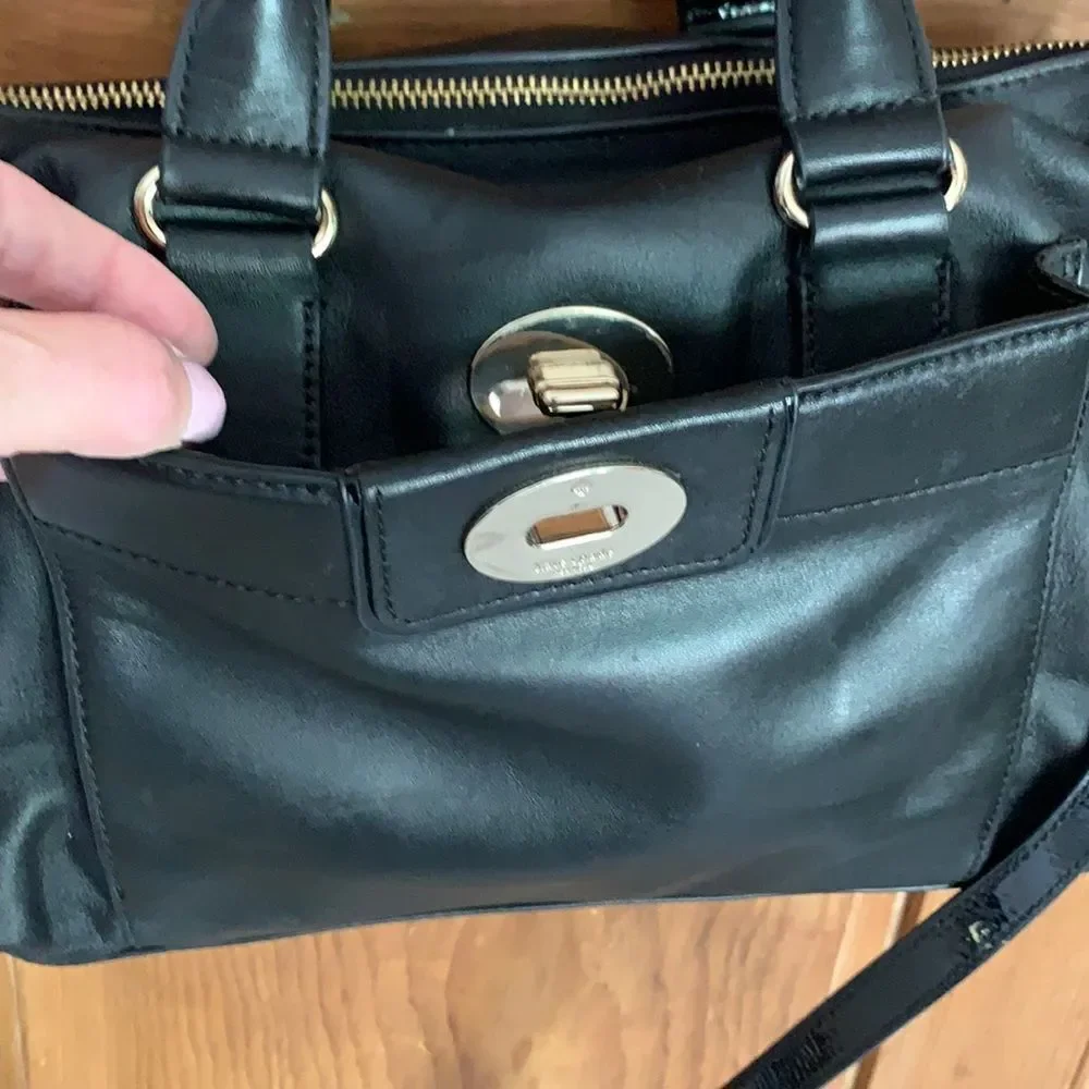 Kate Spade Hampton Rd Janie leather black shoulder